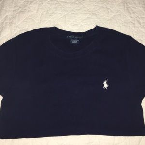 Short sleeve navy shirt